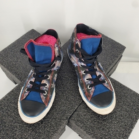 Converse All Star Chuck Taylor Ct Hi Midnight Hou Size 5Y 6.5 Women Shoes 647630 - Picture 5 of 13